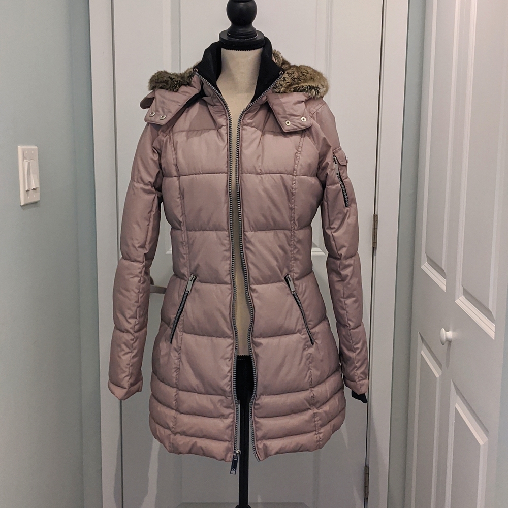 HFX women winter jacket, size M, pale dusty pink